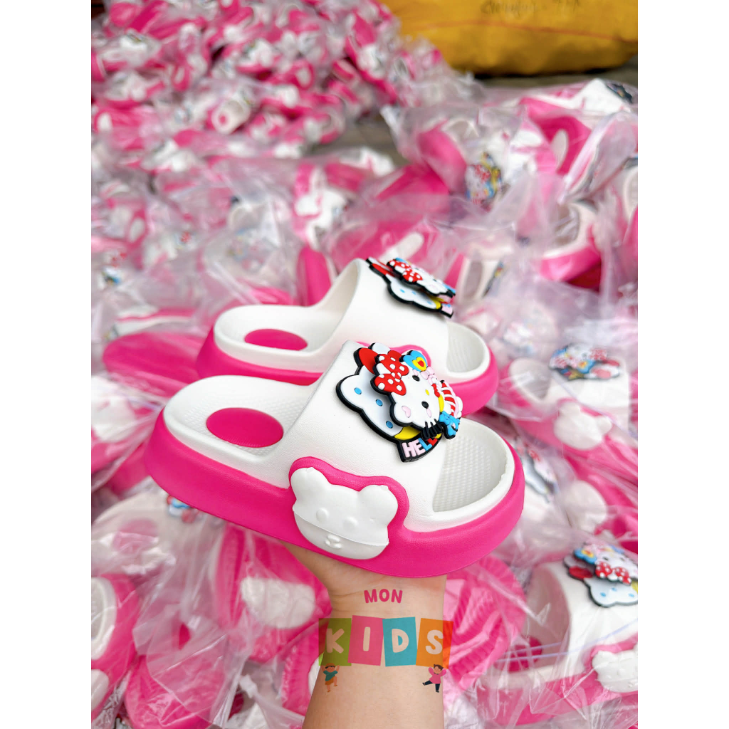 Dép Trẻ Em Hình Mèo Hello Kitty - Dễ Thương, Êm Ái Và Chống Trượt Cho Bé Yêu( Mẫu Mới )