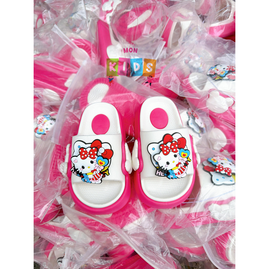Dép Trẻ Em Hình Mèo Hello Kitty - Dễ Thương, Êm Ái Và Chống Trượt Cho Bé Yêu( Mẫu Mới )