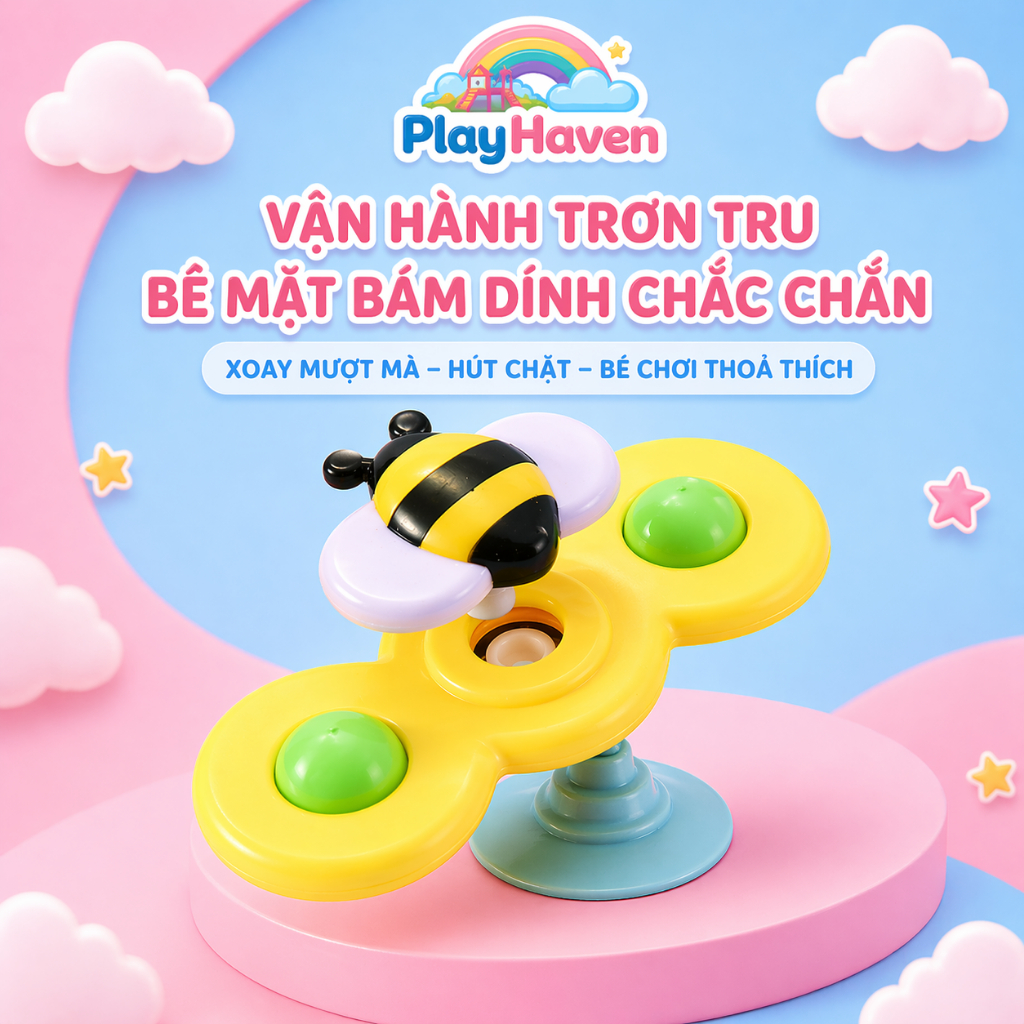 Đồ chơi chong chóng spinner dính tường quay quay cho bé vui chơi thoả thích