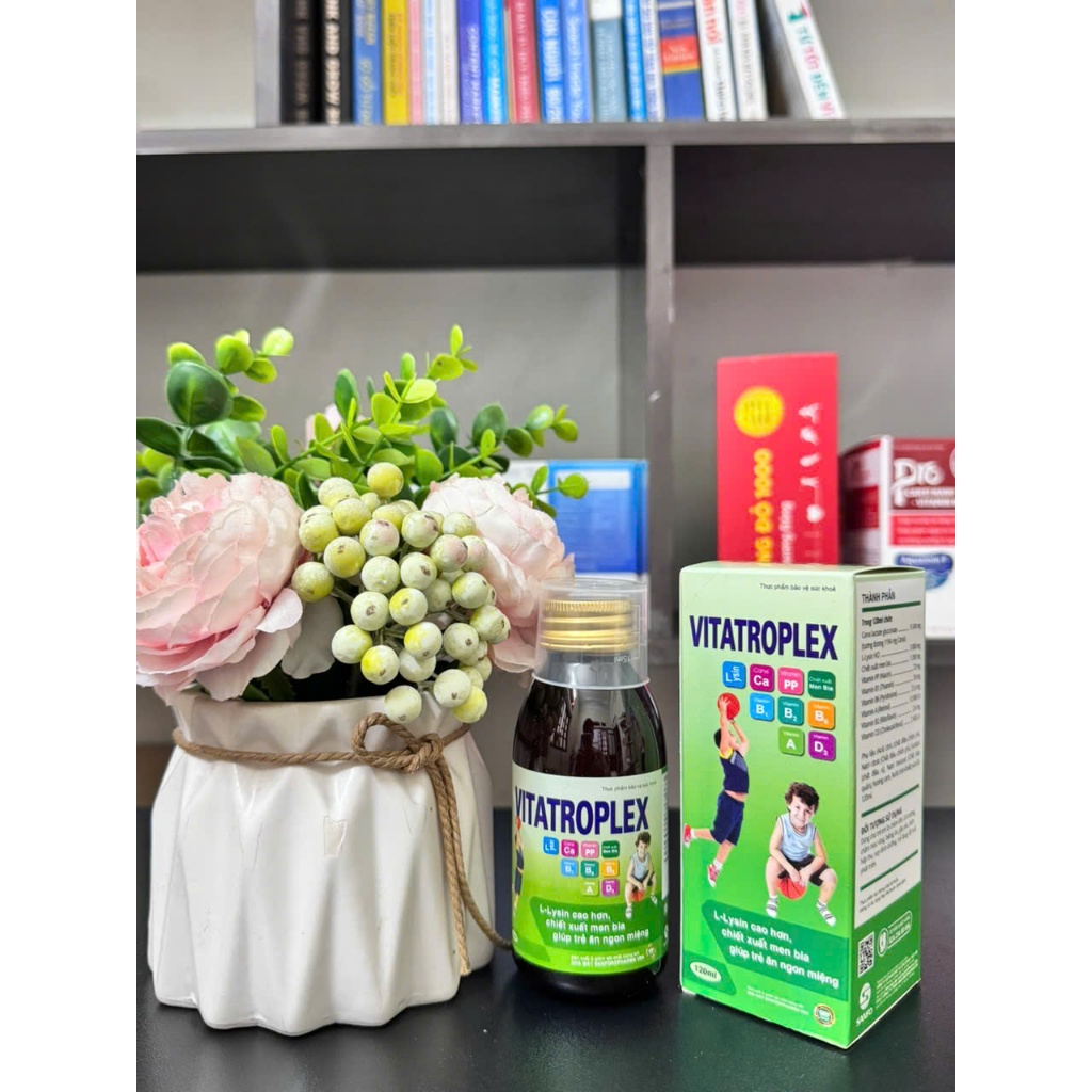 Siro Vitatroplex ( Mẫu Mới ), hỗ trợ bổ sung L-Lysin, các vitamin và khoáng chất hỗ trợ ăn ngon