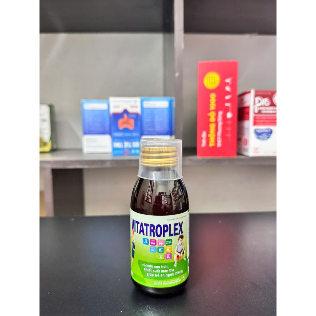 Siro Vitatroplex ( Mẫu Mới ), hỗ trợ bổ sung L-Lysin, các vitamin và khoáng chất hỗ trợ ăn ngon