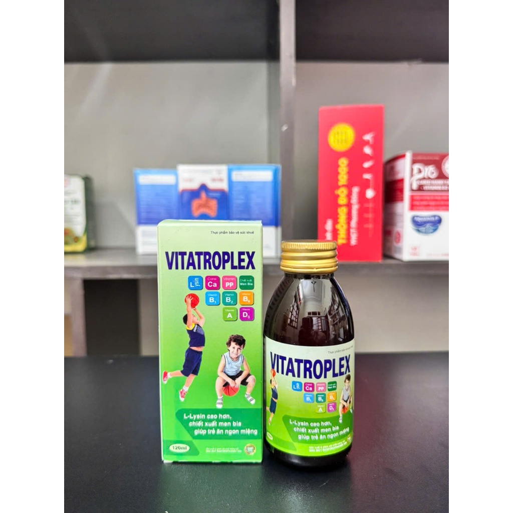 Siro Vitatroplex ( Mẫu Mới ), hỗ trợ bổ sung L-Lysin, các vitamin và khoáng chất hỗ trợ ăn ngon