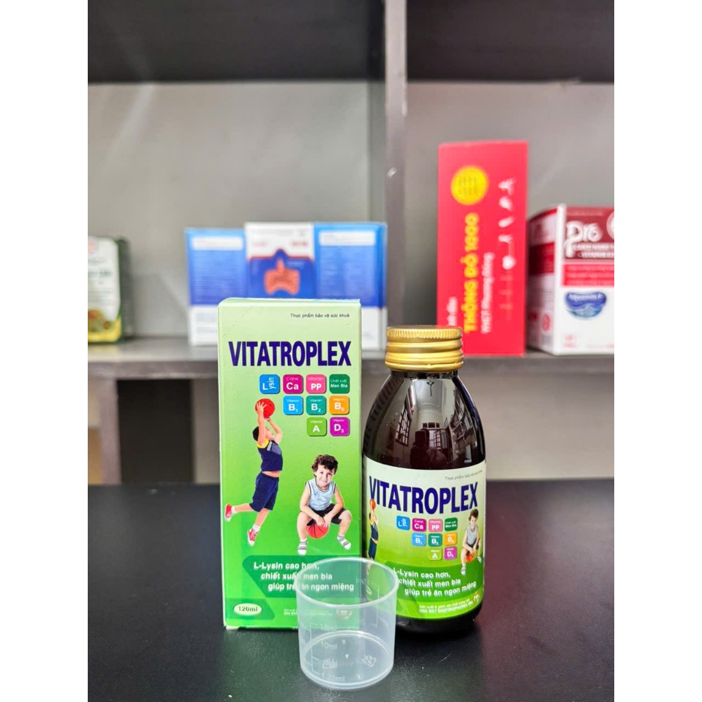 Siro Vitatroplex ( Mẫu Mới ), hỗ trợ bổ sung L-Lysin, các vitamin và khoáng chất hỗ trợ ăn ngon