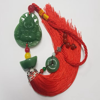Dây  Khánh treo Hình Phật Di Lạc phong thuỷ trang trí xe ô tô - mang lại bình an cho lái xe