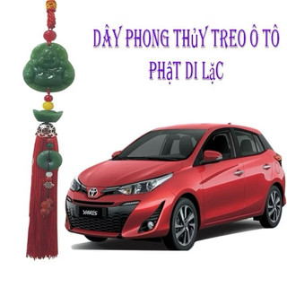 Dây  Khánh treo Hình Phật Di Lạc phong thuỷ trang trí xe ô tô - mang lại bình an cho lái xe