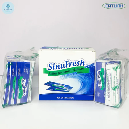 Muối rửa mũi Sinufresh Cát Linh ( hộp 50 gói )