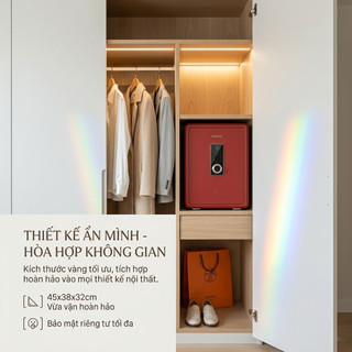 Két Sắt Mini Cao Cấp Khóa Vân Tay - Thiết Kế Sang Trọng Cho Gia Đình, Tủ Cầm Đồ Văn Phòng Đỉnh Cao Phong Thủy