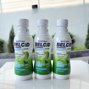 Hỗ Trợ Giảm Trào Ngược Dạ Dày, Ợ Chua Belcid Suspension Biopharm Thái Lan 240ml - Vị Bạc Hà Không Đường