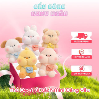 Gấu Bông Đeo Túi Xách Mini Đáng Yêu, Thú Nhồi Bông Dễ Thương & Thời Trang, Quà Tặng Trang Trí Siêu Xinh