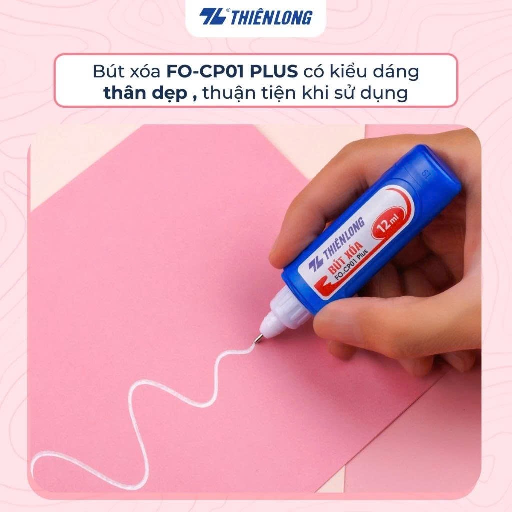 Bút xoá Thiên Long / 1 cây Flexofice nhanh khô, che phủ tốt, không bị lem, nhòe FO-CP01 PLUS