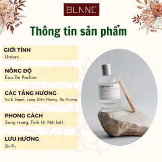 Nước Hoa Unisex Another 13 BLANC PERFUME, Tinh Dầu Thơm Hương Xạ, Thanh Lịch, Sang Trọng