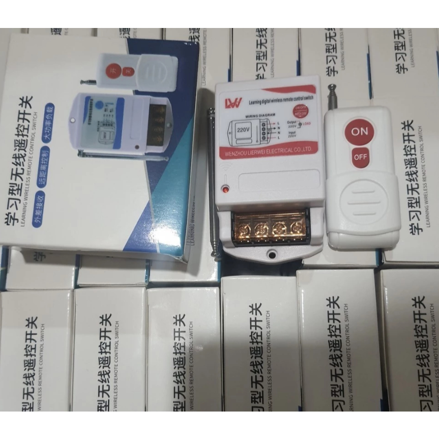 Bộ Công tắc Điều khiển Từ xa 100- 3000m 220V - 380v Dùng cho Máy bơm Nước và Rửa Xe các thiết bị cần bật tắt từ xa