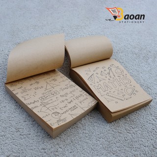 Sổ nháp trơn xấp giấy kraft A5/ 200 tờ siêu tiết kiệm cho học sinh sinh viên văn phòng ++++