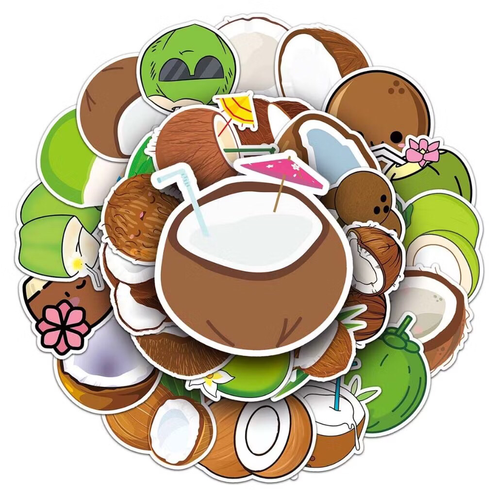 sticker coconut hấp dẫn