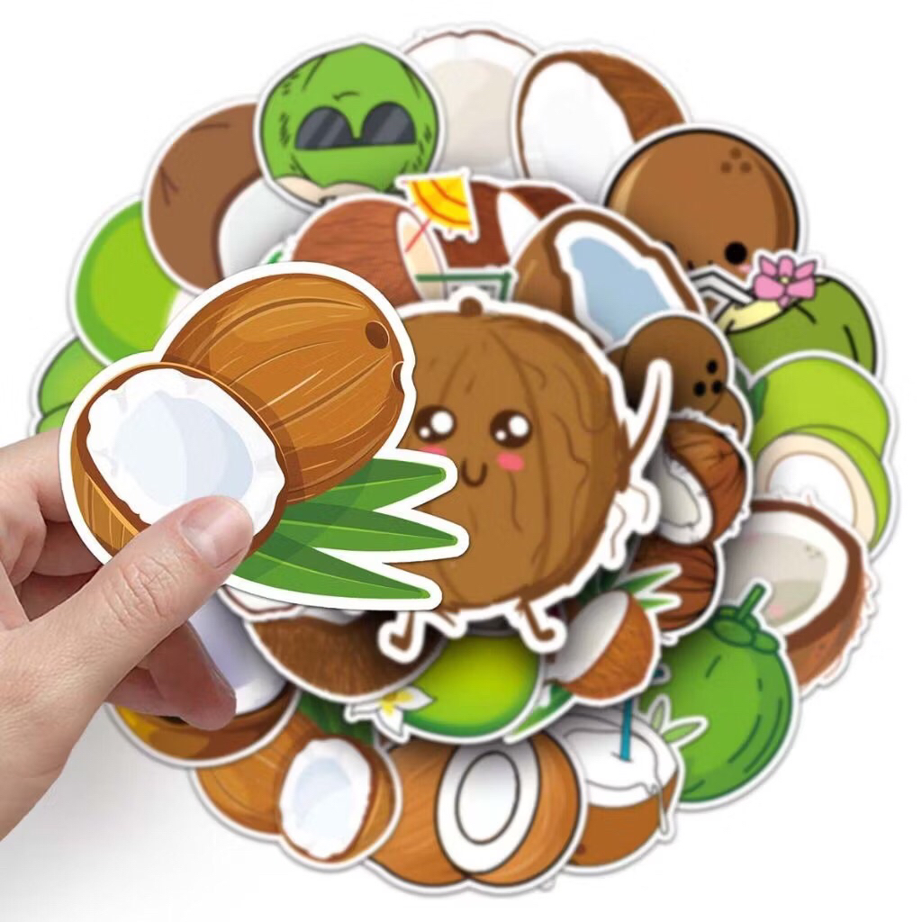 sticker coconut hấp dẫn