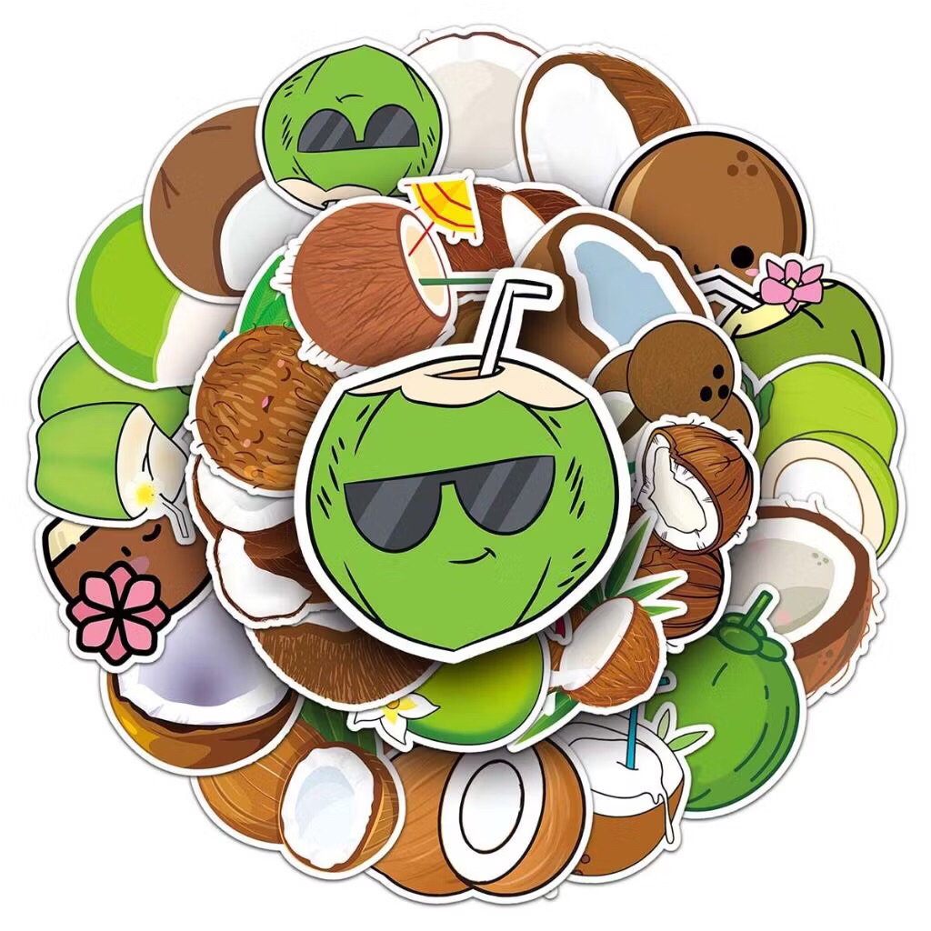 sticker coconut hấp dẫn