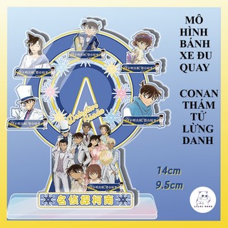 [hàng sẵn] Mô hình Standee Conan Thám tử lừng danh Ran Kaito Kid bánh xe đu quay (mới)