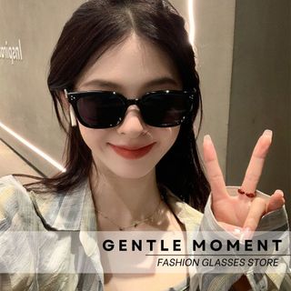 Kính râm mắt mèo chống tia UV GENTLE MOMENT kính mát thời trang nam nữ phong cách Hàn Quốc GM2329