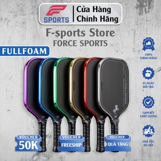 (Chính Hãng) Vợt Pickleball F-Sport FULL FOAM, Carbon Nhám Tạo Xoáy, Lõi Foam, Đánh Êm, Ít Rung, Kiểm Soát Vượt Trội