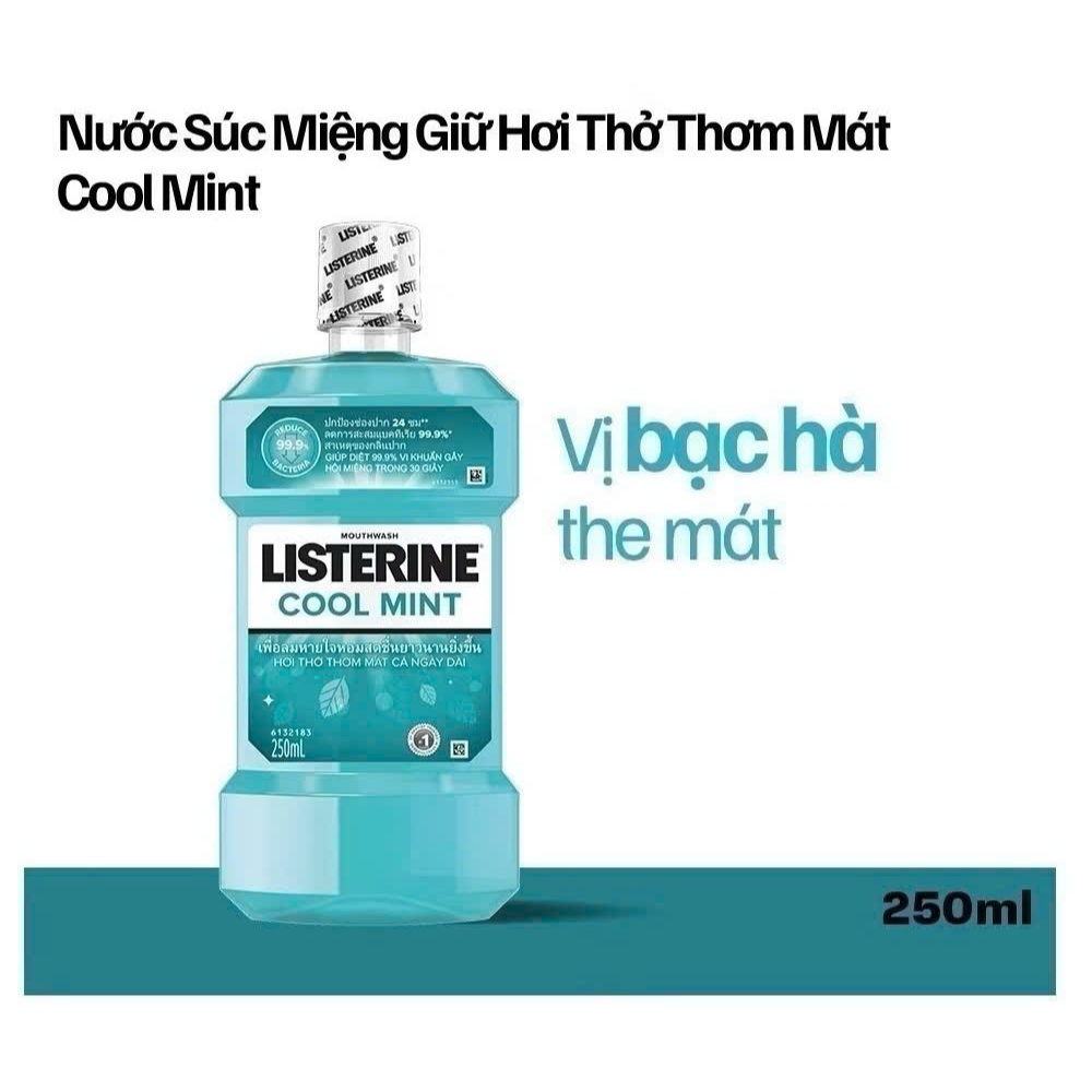 Nước Súc Miệng Giữ Hơi Thở Thơm Mát Listerine