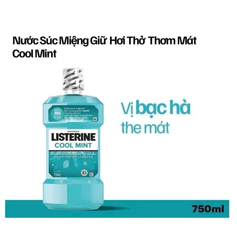 Nước Súc Miệng Giữ Hơi Thở Thơm Mát Listerine