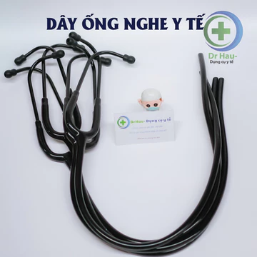 Dây ống nghe y tế thay thế dài 69cm làm bằng cao su đen bền dẻo phù hợp với nhiều loại ống nghe như Spirit, Littmann