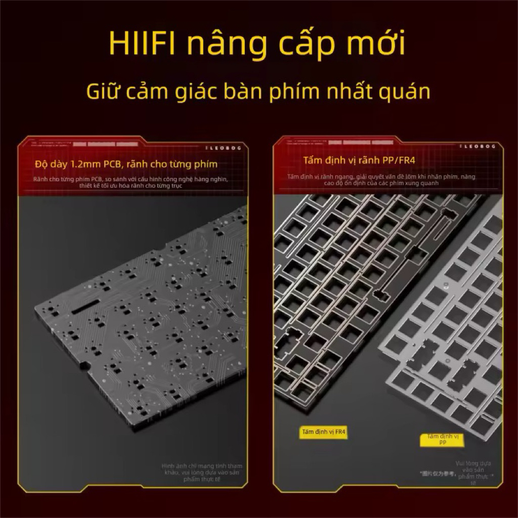 Bàn phím cơ  - LEOBOG HI75C PRO - Nhôm - Núm xoay đa chức năng - 3 Mode - RGB mạch xuôi | BigBuy360 - bigbuy360.vn