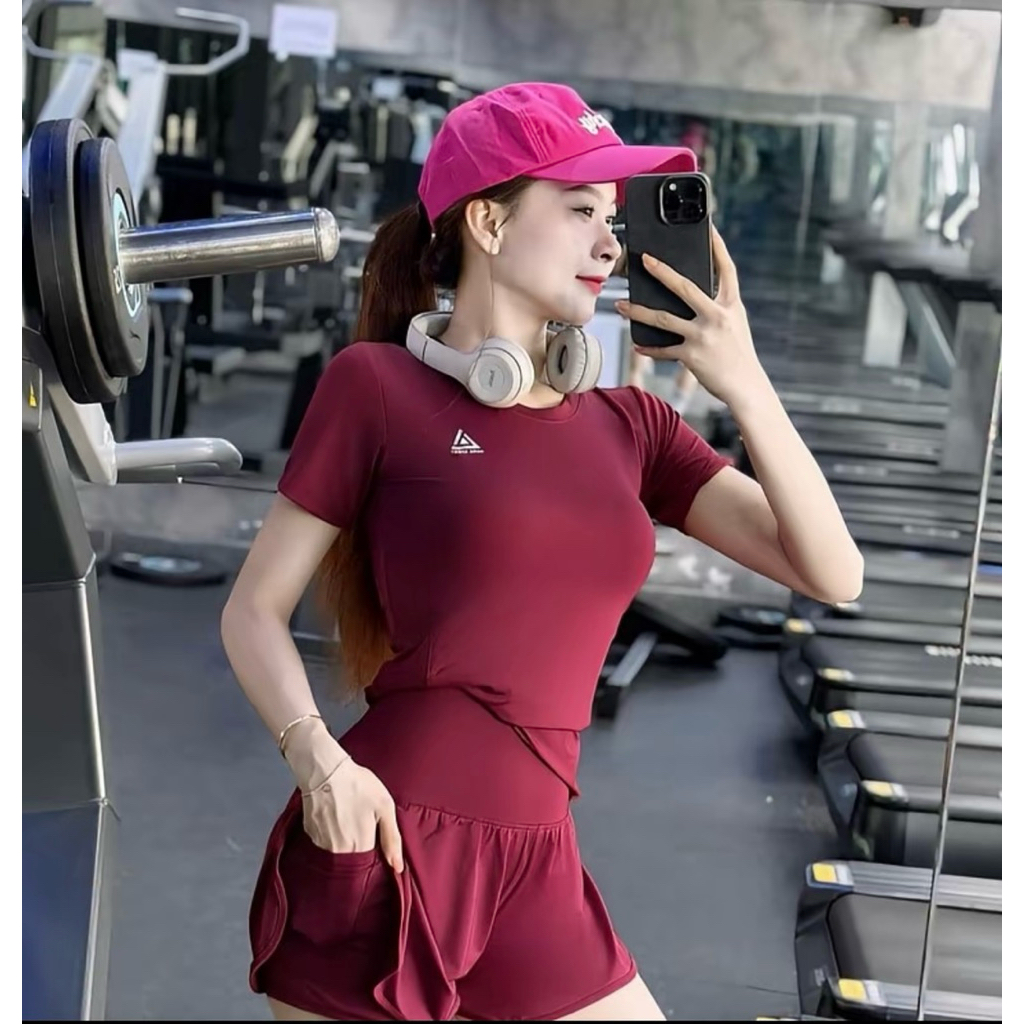 Bộ đùi 2 lớp thể thao tập gym yoga nữ có túi khóa 2 lưng chạy bộ