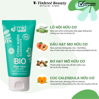Kem dưỡng tay MKL hữu cơ lô hội - MKL Certified organic hand cream Aloe Vera 50ml