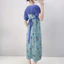 Váy Ngủ Dáng Dài Phối Màu Thời Trang Đầm Mặc Nhà Họa Tiết Hoạt Hình Đáng Yêu Chất Vải Mềm Mát