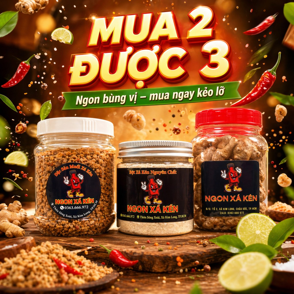 Combo Ngon Xá Kén Mua 2 Được 3 – Đặc Sản Xá Kén Chuẩn Vị, Thơm Ngon Nguyên Chất.