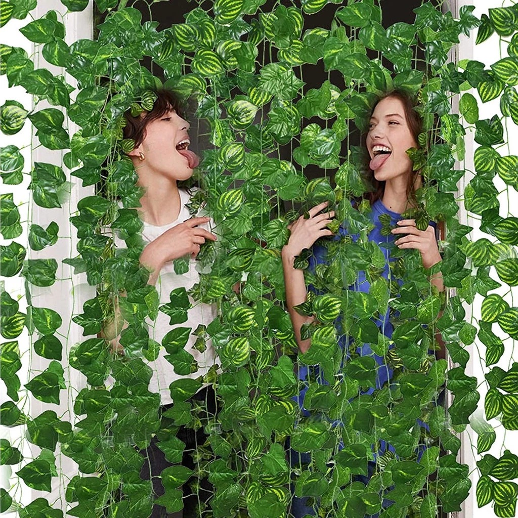 {Siêu rẻ}-Dây leo lá lụa giả siêu đẹp – trang trí tường, ban công, hàng rào – không cần chăm sóc | BigBuy360 - bigbuy360.vn