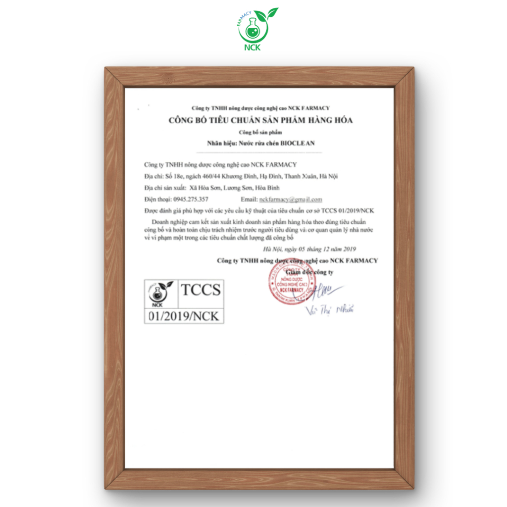 [NCK Farmacy] Nước Rửa Chén Sinh Học Sạch Dầu Mỡ Không Hại Da Tay An Toàn Cho Gia Đình