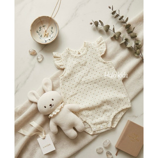 Body xô muslin bèo tay siêu thoáng cho bé gái