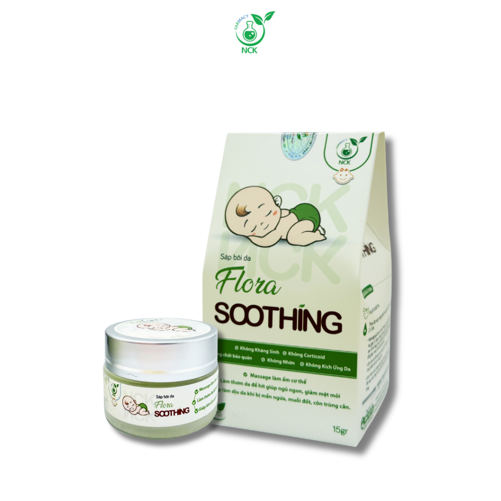 [NCK Farmacy] Sáp Bôi Da Thảo Dược Flora Soothing Giữ Ấm Giảm Ho Sổ Mũi Làm Dịu Da Cho Trẻ Nhỏ