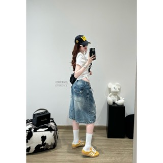 Quần Ngố Jean Nữ Tag Đen Cạp Cao QCCC Cao Cấp