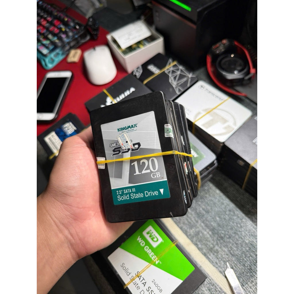 Ổ cứng ssd sata 2.5 240gb, 120Gb sức khoẻ 100% đẹp xịn hàng tháo máy nguyên zin | BigBuy360 - bigbuy360.vn