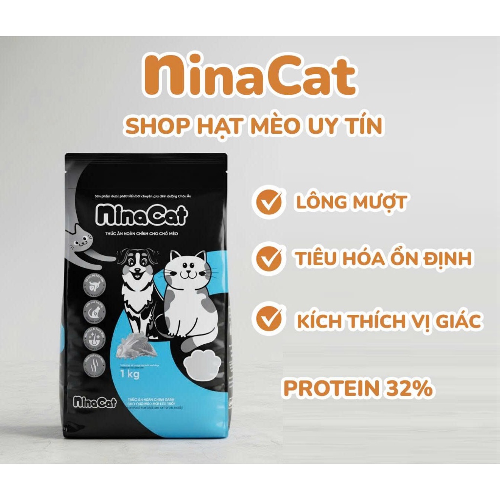 Hạt mèo Nina Cat giá cực rẻ,hạt mèo giá rẻ ,boss mê tít sen nhàn tênh