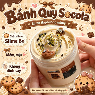 SLIME BƠ ( BUTTER SLIME ) / Bánh quy Socola / Chất nhờn ma quái slime - haphuonganhuyslime