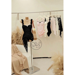 Bikini Ren 1 Mảnh Viền Nơ 2 Dây Bèo Kèm Khăn Chuẩn She’s