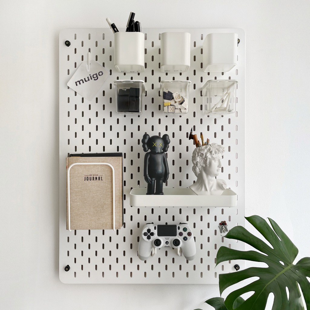 [Tặng phụ kiện] BẢNG PEGBOARD NHỰA TREO TƯỜNG CAO CẤP | Bảng Lỗ Decor Tiện Dụng, Tối Ưu Không Gian