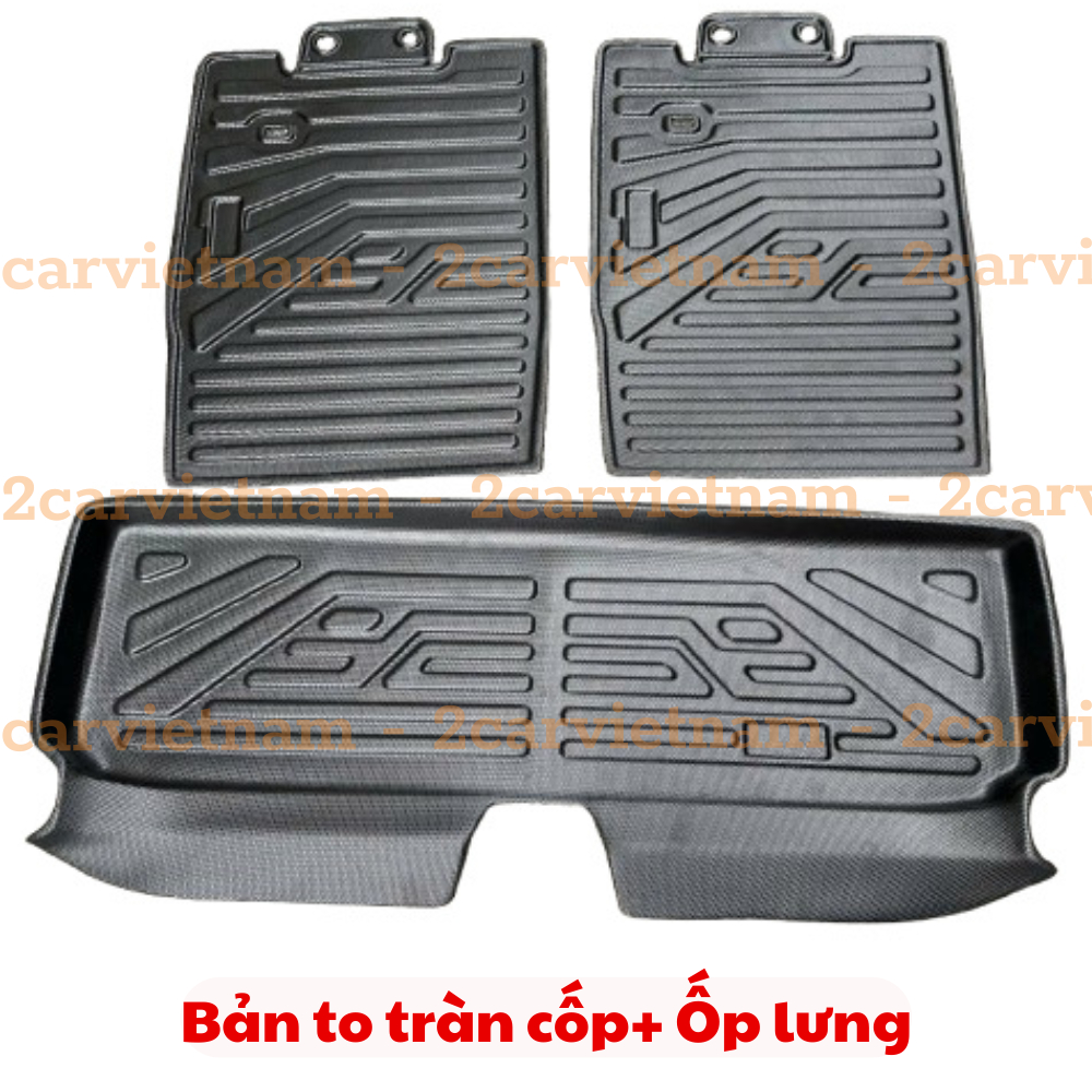 Lót cốp nhựa, lót lưng ghế sau xe Vinfast Limo Green / MPV 7, MPV7 không thấm nước, đàn hồi, dễ vệ sinh