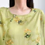 Áo Kiểu Nữ Tay Loe In Hoa Vintage Form Rộng Thanh Lịch – Áo Blouse Nữ Cổ Tròn Dây Buộc Hông Dịu Dàng