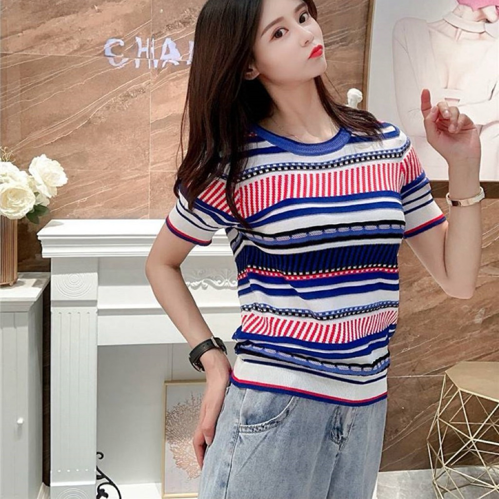 Áo len mongtogi QC,áo len dệt kim nữ hàng thanh lý hoạ tiết dễ thương size 45-57kg.