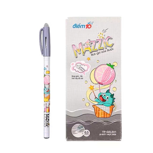 Hộp Bút Gel Xóa Được MAZIC TP-GELE01 (5/10/20 Bút)  Viết Mịn, Nét Đẹp, Dành Cho Học Sinh