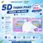 100 Chiếc khẩu Trang 5D Thịnh Phát 3 lớp kháng khuẩn kháng giọt bắn chống tia UV