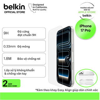 [Livestream KOL] Kính cường lực Belkin cho iPhone 17 series bán duy nhất ở Apple Store không viền trong suốt độ cứng 9H
