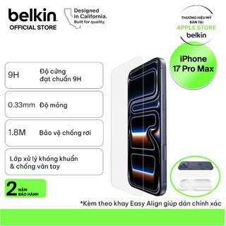 [Livestream KOL] Kính cường lực Belkin cho iPhone 17 series bán duy nhất ở Apple Store không viền trong suốt độ cứng 9H