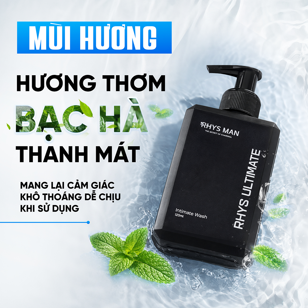 Combo Sữa tắm gội nam 3in1 350ml & Dung dịch vệ sinh nam 120ml Rhys Man - Combo Tinh Tế