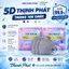 100 Chiếc khẩu Trang 5D Thịnh Phát 3 lớp kháng khuẩn kháng giọt bắn chống tia UV